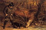 Gustave Courbet Wall Art - The hunt